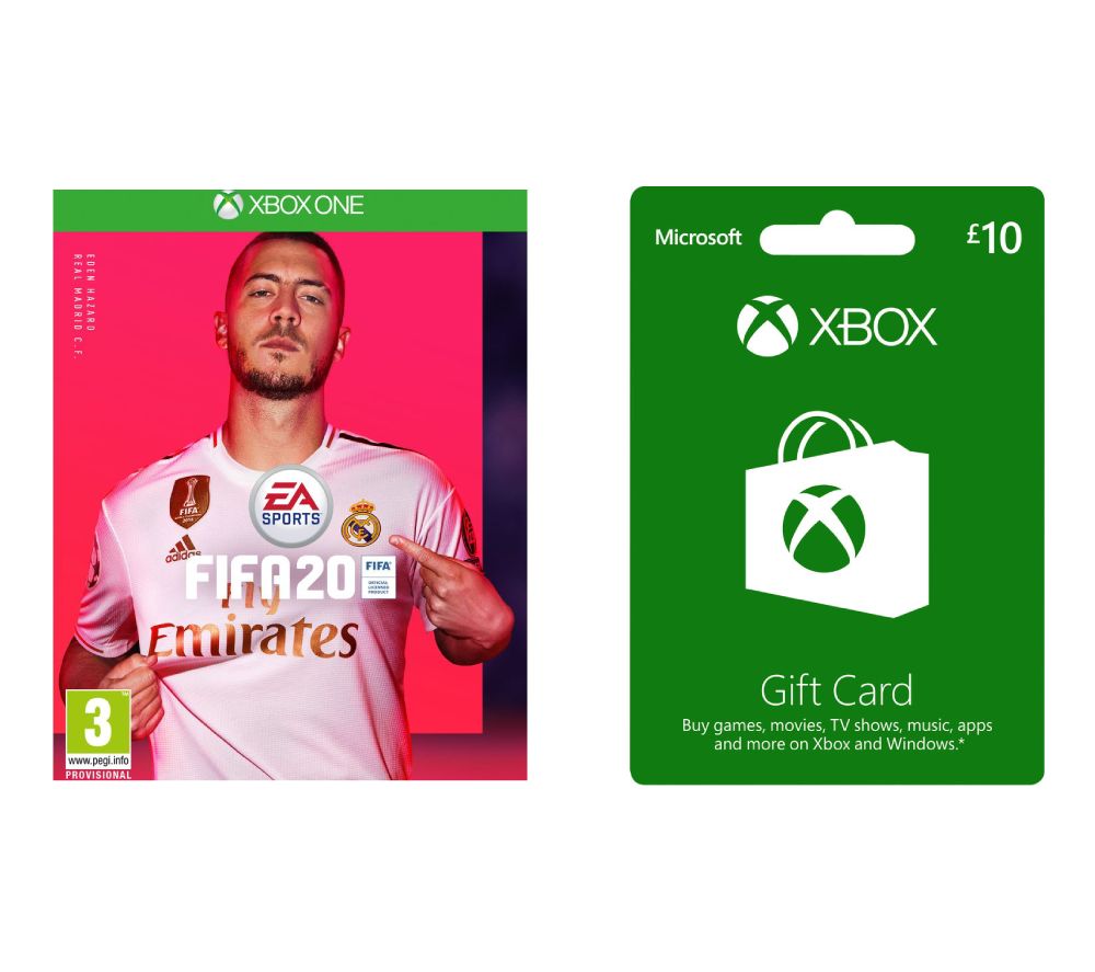 MICROSOFT Xbox Live £10 Gift Card with FIFA 20 Bundle