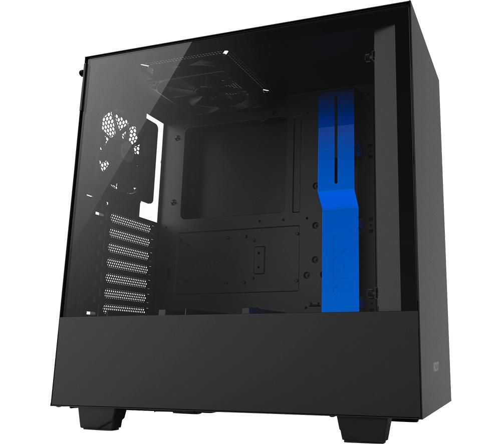 NZXT H500 ATX Mid-Tower PC Case - Blue & Black, Blue