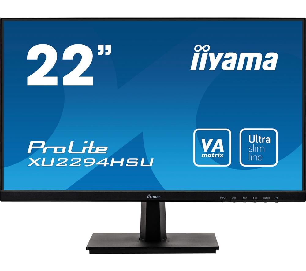 IIYAMA ProLite XU2294HSU-B1 22' Full HD LCD Monitor - Black, Black