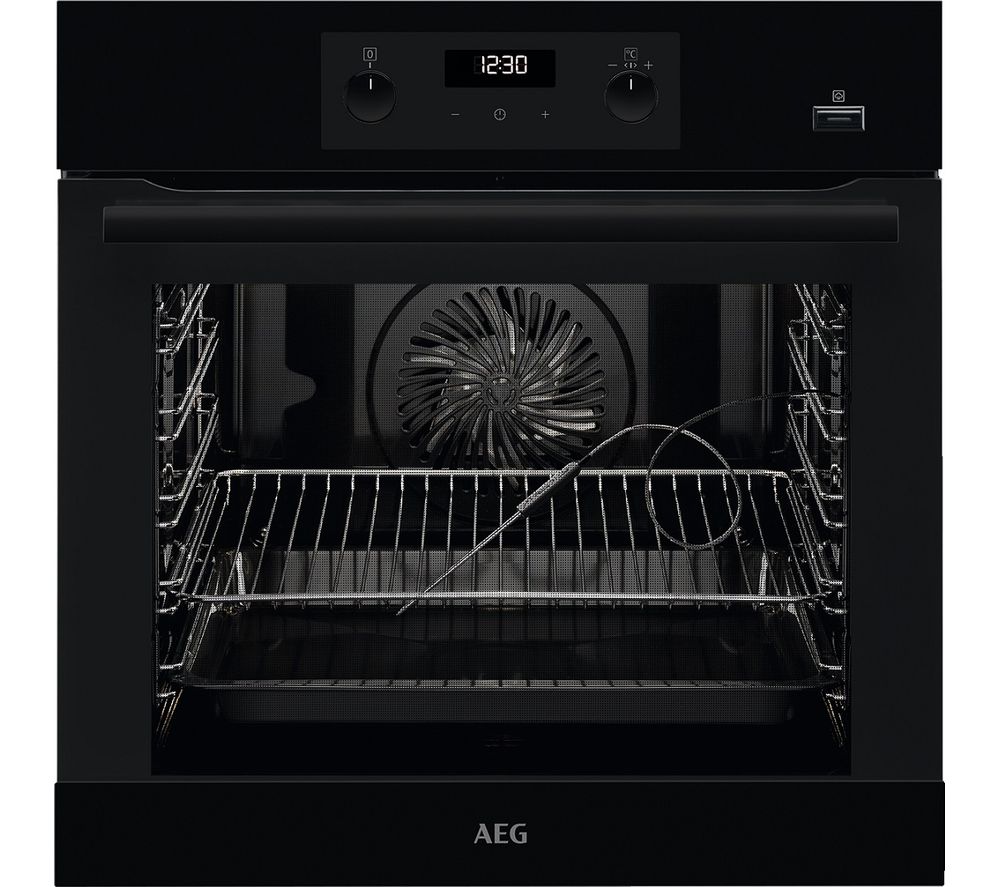 AEG SteamBake BEB355020B Electric Steam Oven - Black, Black