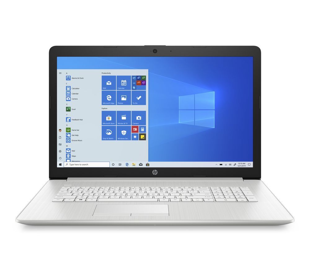 HP 17-by2501na 17.3" Laptop - Intel®Core i3, 1 TB HDD, Silver, Silver