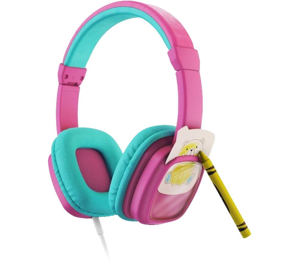 PLANET BUDDIES Colour & Swap Kids Headphones - Pink, Pink