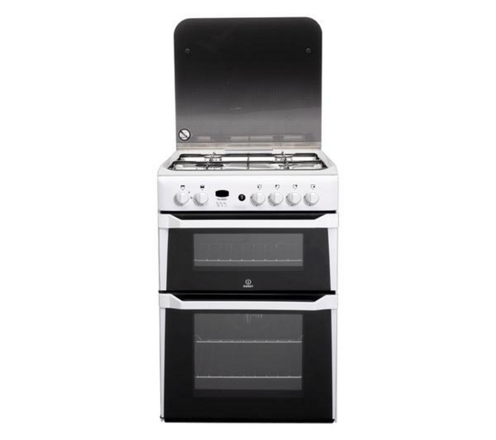 INDESIT ID60G2W Gas Cooker - White, White