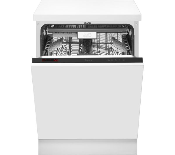 AMICA ZIM688E Full-size Integrated Dishwasher, Aqua