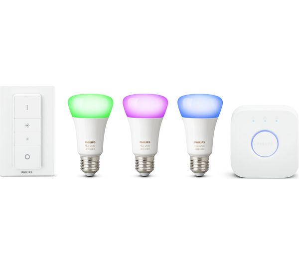 PHILIPS Hue White and Colour Ambiance 27 Starter Kit, White