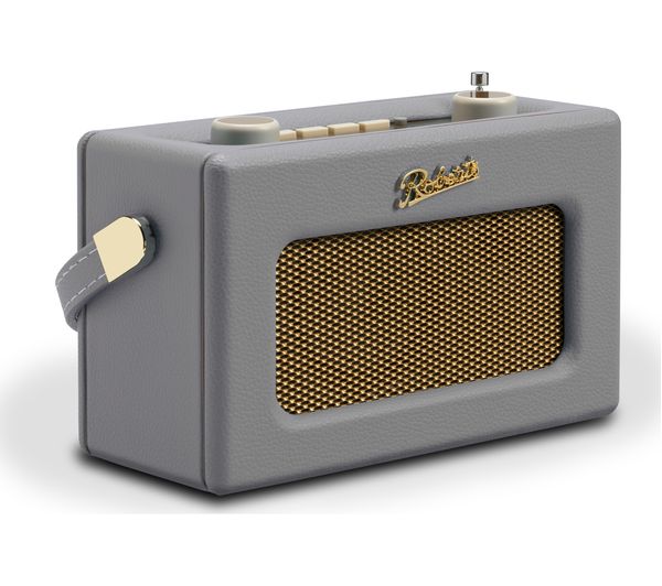 ROBERTS Revival Uno Retro Portable Clock Radio - Dove Grey, Grey