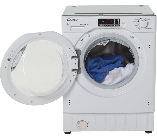 CANDY CBWD 8514DC Integrated 8 kg Washer Dryer - White, White