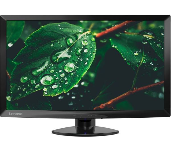 LENOVO C24-10 Full HD 23.6" LCD Monitor - Black, Black