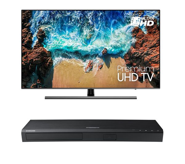 55" SAMSUNG UE55NU8070  Smart 4K Ultra HD HDR LED TV & UBD-M7500/XU Smart 4K Ultra HD Blu-ray & DVD Player Bundle