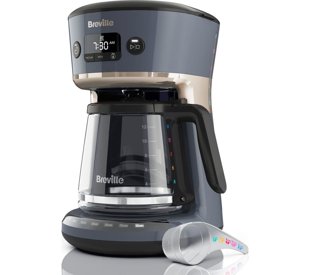 BREVILLE Mostra Easy Measure VCF114 Filter Coffee Machine - Grey, Grey