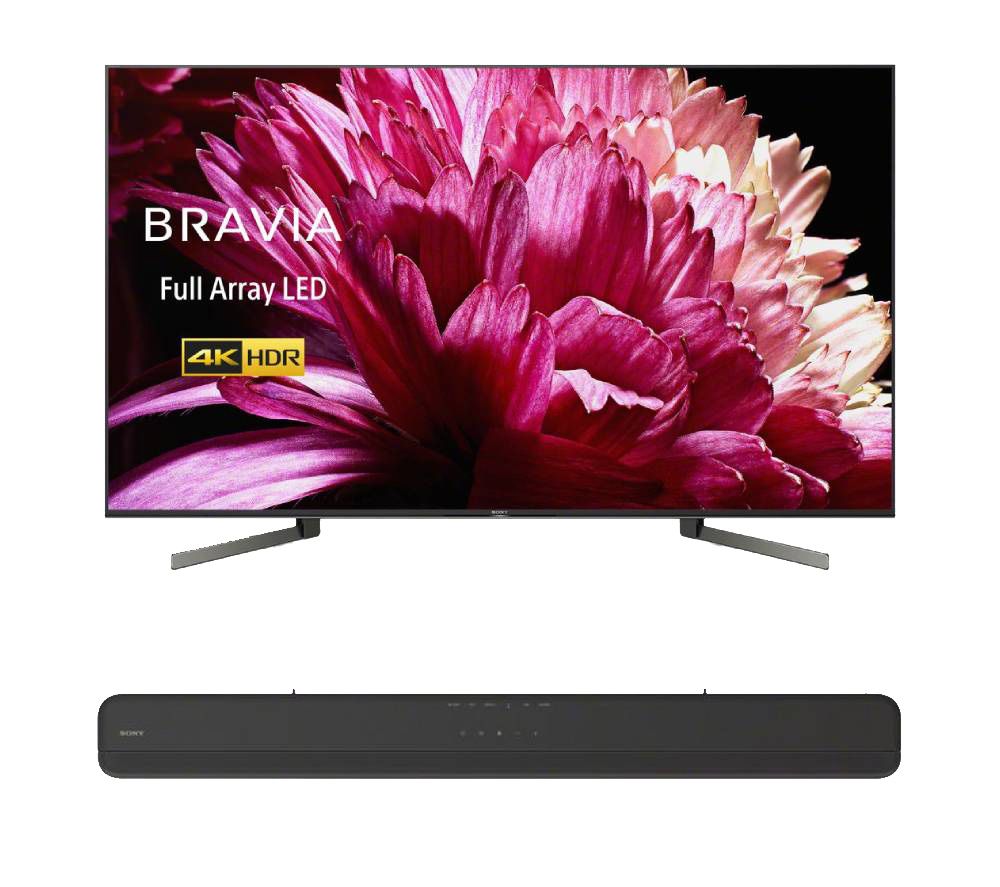 75" SONY BRAVIA KD75XG9505BU  Smart 4K Ultra HD HDR LED TV & HT-X8500 Sound Bar Bundle with Google Assistant