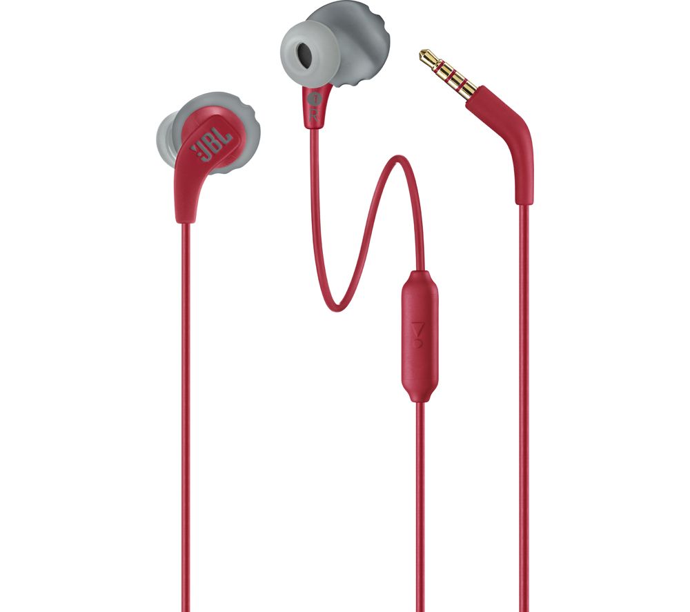 JBL Endurance Run Sports Earphones - Red, Red