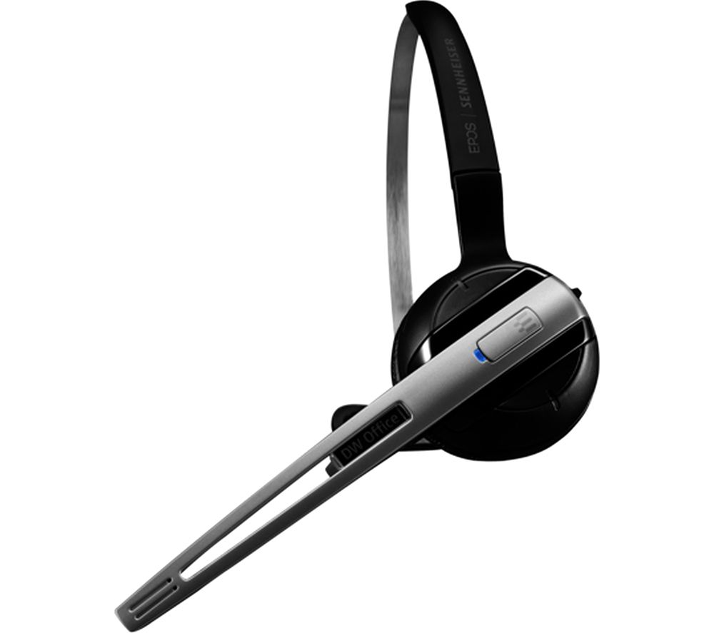 SENNHEISER DW Office Wireless Headset - Black, Black,Silver/Grey