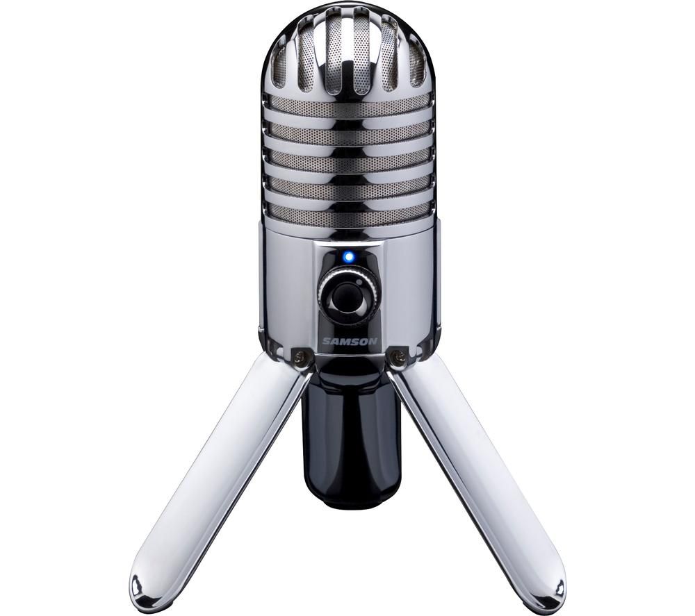 SAMSON Meteor Mic USB Microphone - Chrome, Silver/Grey
