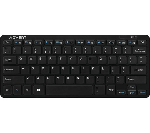 ADVENT AKBMM15 Wireless Keyboard, Black