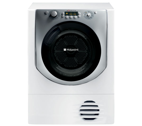 Hotpoint Condenser Tumble Dryer Aqualtis AQC9 BF7E1  - White, White