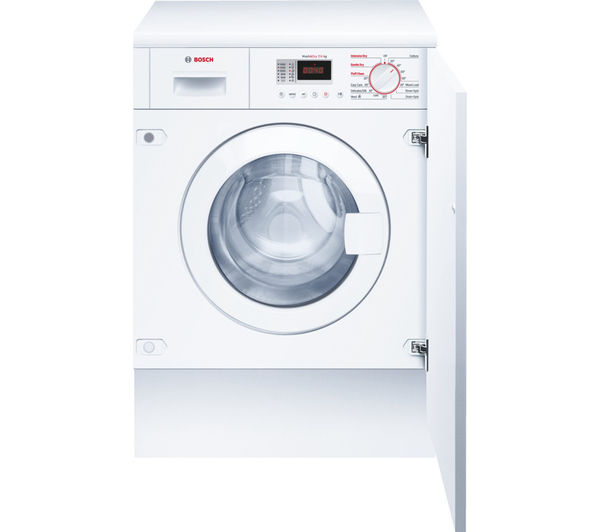 BOSCH WKD28351GB Integrated Washer Dryer - White, White
