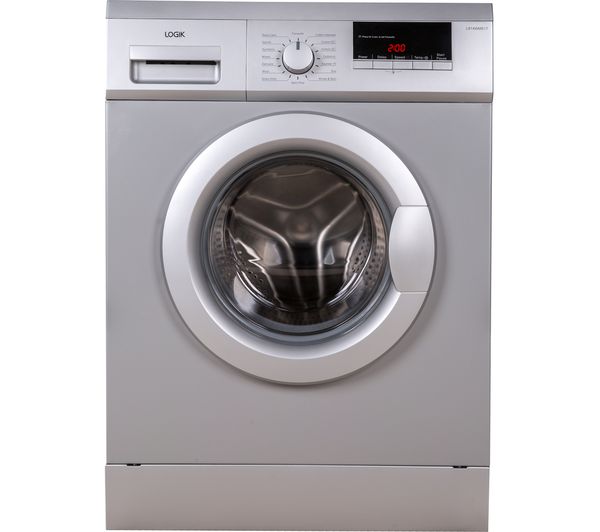 Logik L814WMS17 8 kg 1400 Spin Washing Machine - Silver, Silver