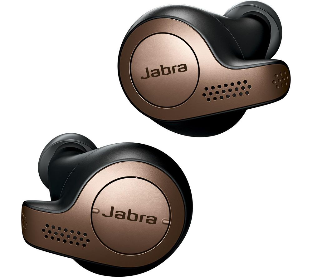 JABRA Elite 65t Wireless Bluetooth Earphones - Copper Black, Black