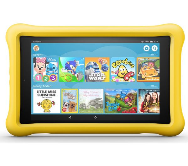 AMAZON Fire HD 8" Kids Edition Tablet (Oct 2018) - 32 GB, Yellow, Yellow