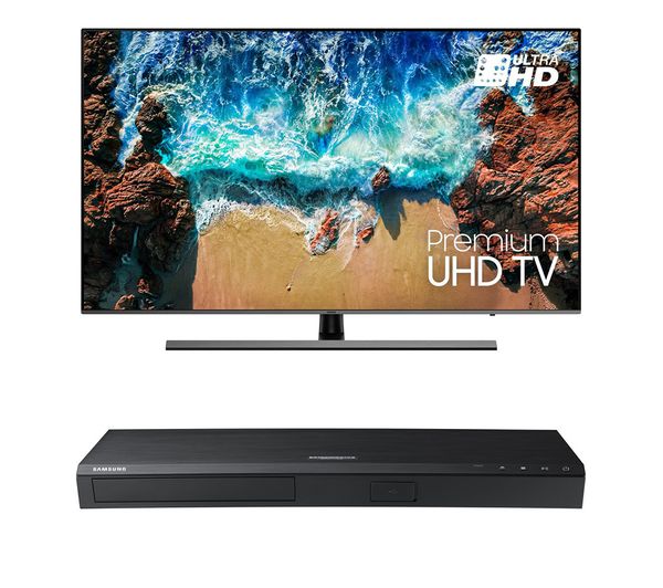 65" SAMSUNG UE65NU8070  Smart 4K Ultra HD HDR LED TV & UBD-M7500/XU Smart 4K Ultra HD Blu-ray & DVD Player Bundle