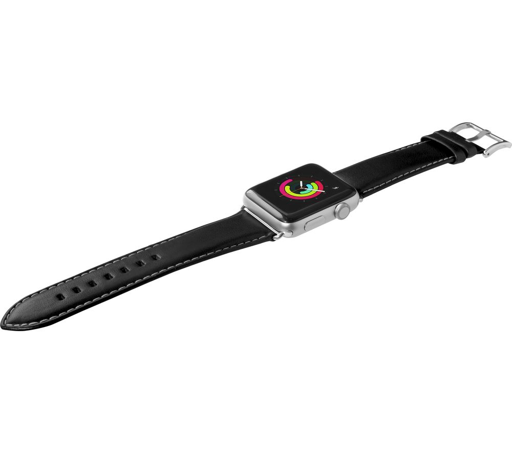 LAUT Apple Watch 38 / 40 mm Oxford Leather Loop Strap - Noir, Small