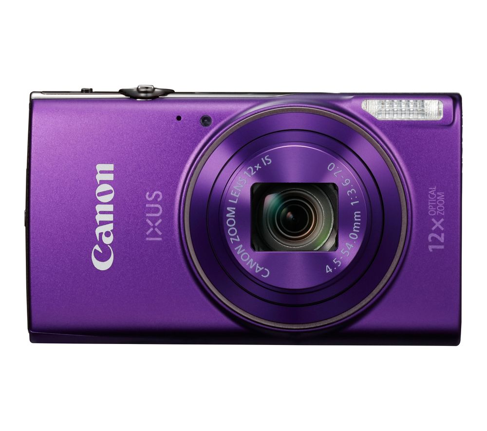 CANON IXUS 285 HS Compact Camera with 32 GB SD Card & Case - Purple, Purple