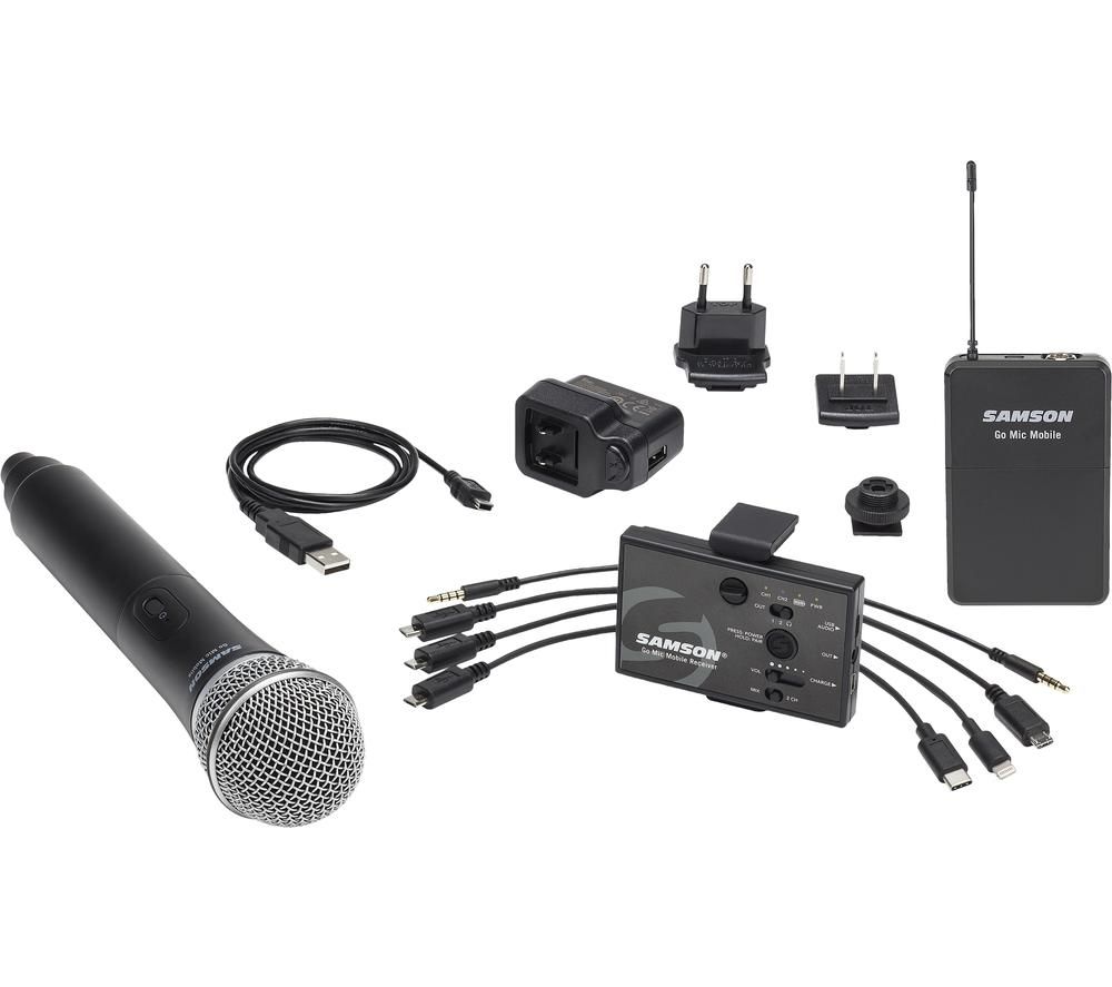 SAMSON Go Mic Mobile Handheld Microphone System - Black, Black