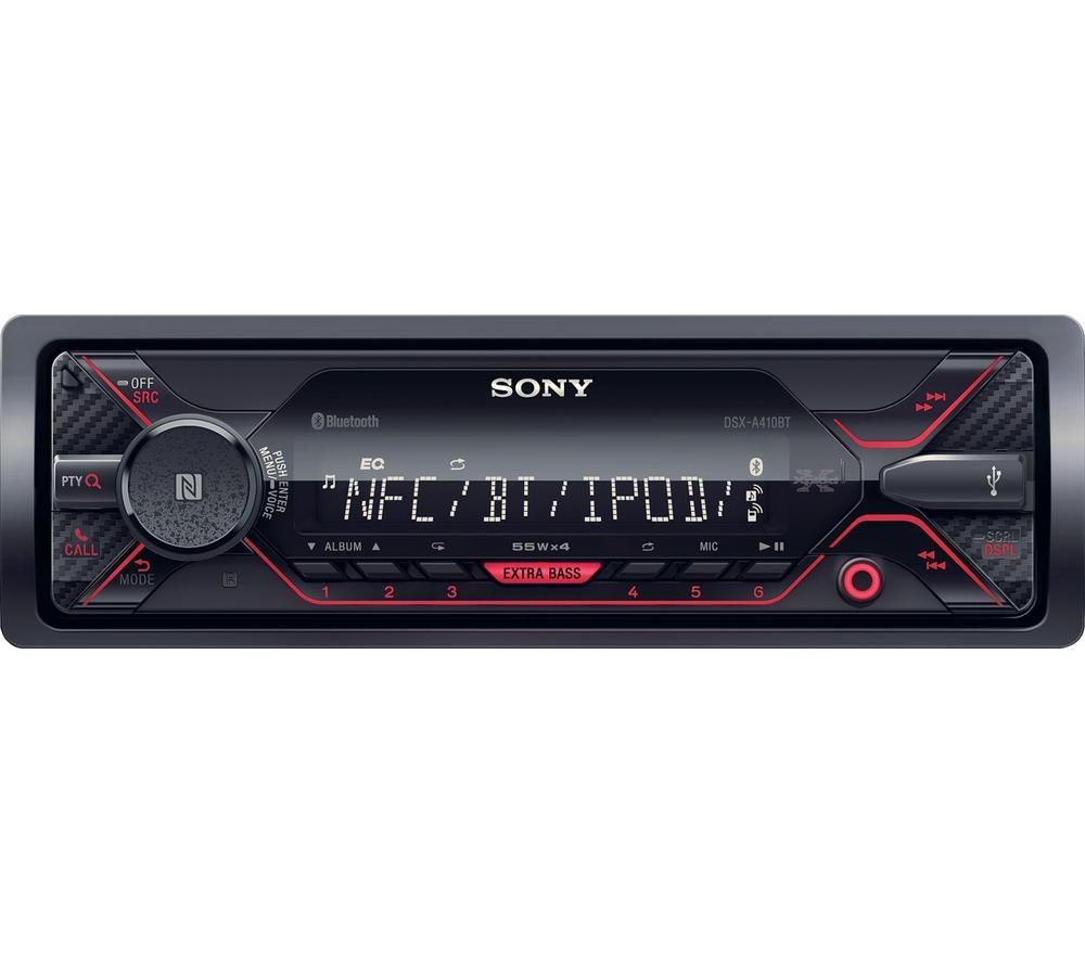 SONY DSX-A410BT Smart Bluetooth Car Radio - Black, Black