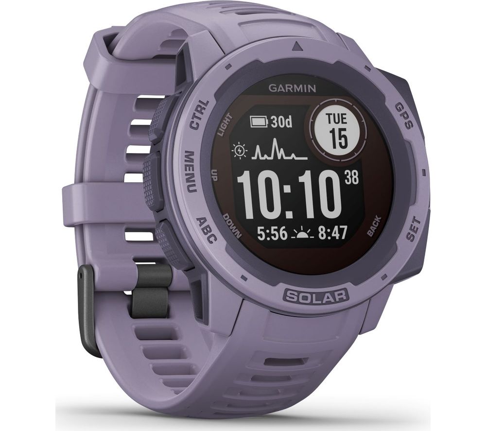 GARMIN Instinct Solar - Orchid, 45 mm, Pink,Purple