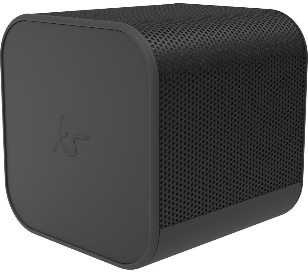 Kitsound BoomCube Portable Bluetooth Speaker - Black, Black