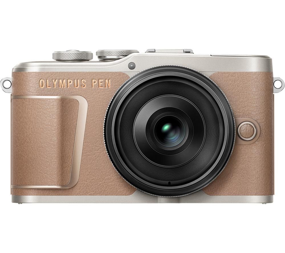 OLYMPUS PEN E-PL10 Mirrorless Camera with M.ZUIKO DIGITAL ED 14-42 mm f/3.5-5.6 EZ Lens - Brown, Brown