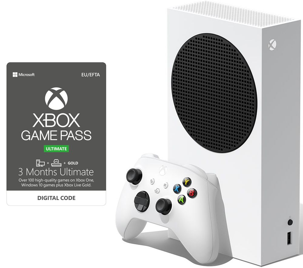 MICROSOFT Xbox Series S & 3 Month Game Pass Ultimate Bundle - 512 GB SSD