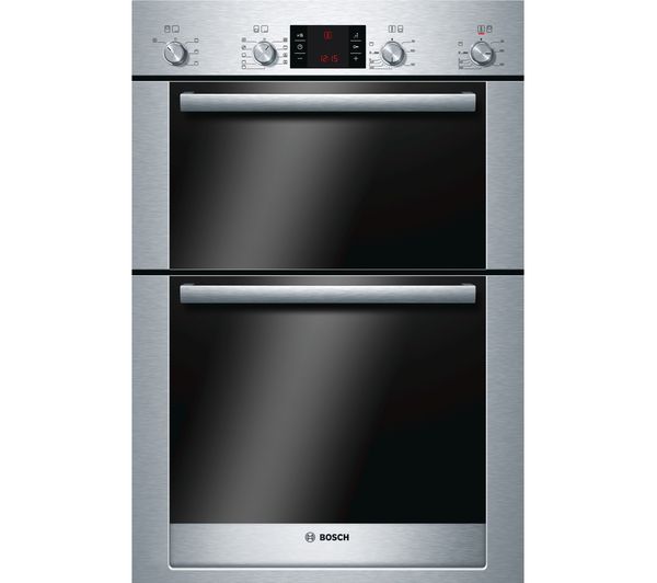 BOSCH Exxcel HBM53R550B Electric Double Oven - Stainless Steel, Stainless Steel