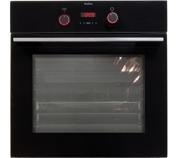 AMICA 1143.3TSB Electric Oven - Black, Black