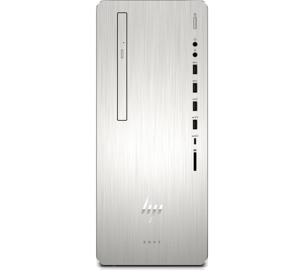 HP ENVY 795-0007na Intel® Core i7 GTX 1050 Ti Desktop PC - 2 TB HDD & 256 GB SSD, Silver, Silver