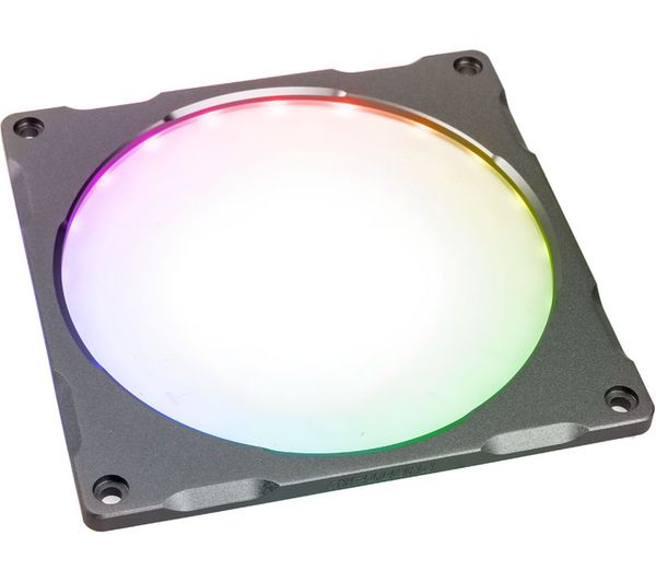 PHANTEKS Halos Lux Digital RGB LED Fan Frame - 140 mm, Aluminium Gunmetal Grey, Grey