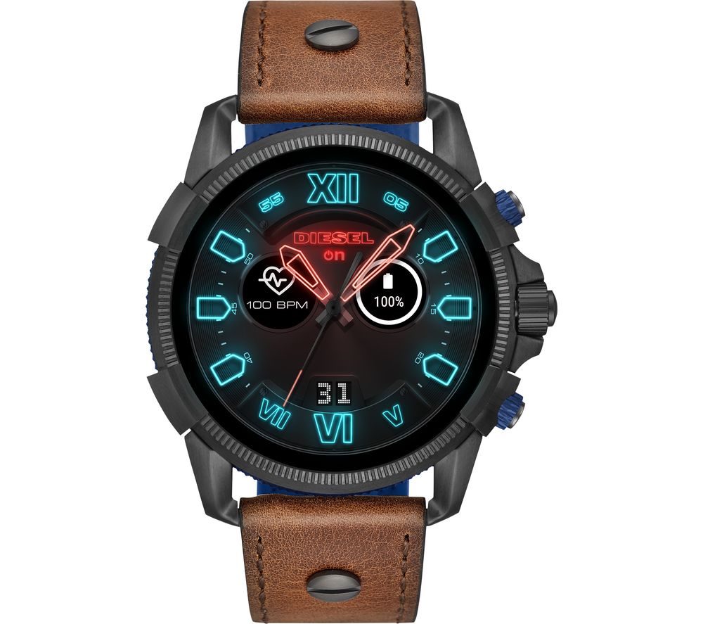 DIESEL Full Guard 2.5 DZT2009 Smartwatch - Brown, Leather Strap, Brown