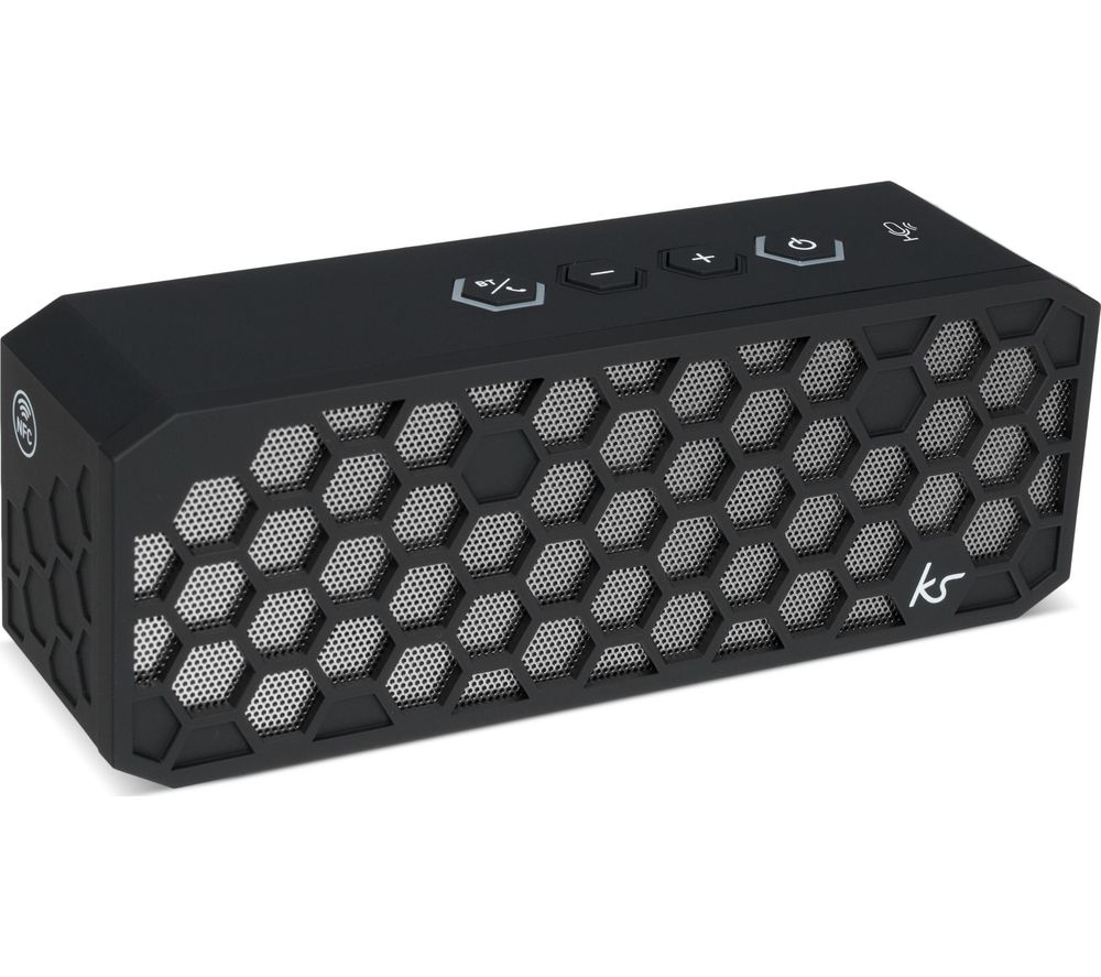 KITSOUND Hive 2 Portable Bluetooth Speaker - Black, Black