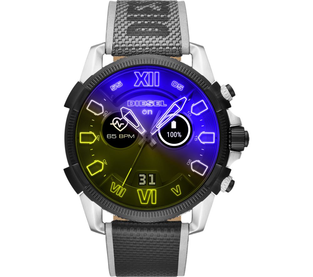 DIESEL Full Guard 2.5 DZT2012 Smartwatch - Silver, Nylon Strap, Silver