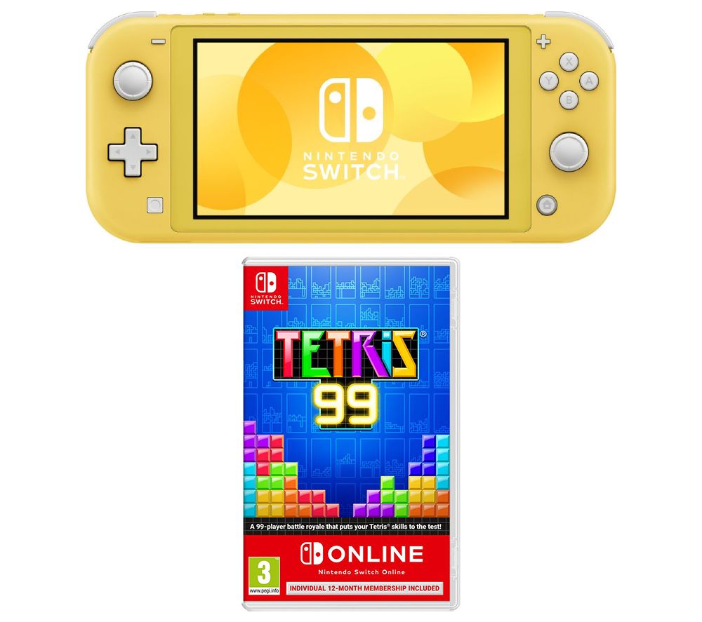 NINTENDO Switch Lite & Tetris 99 - Yellow, Yellow