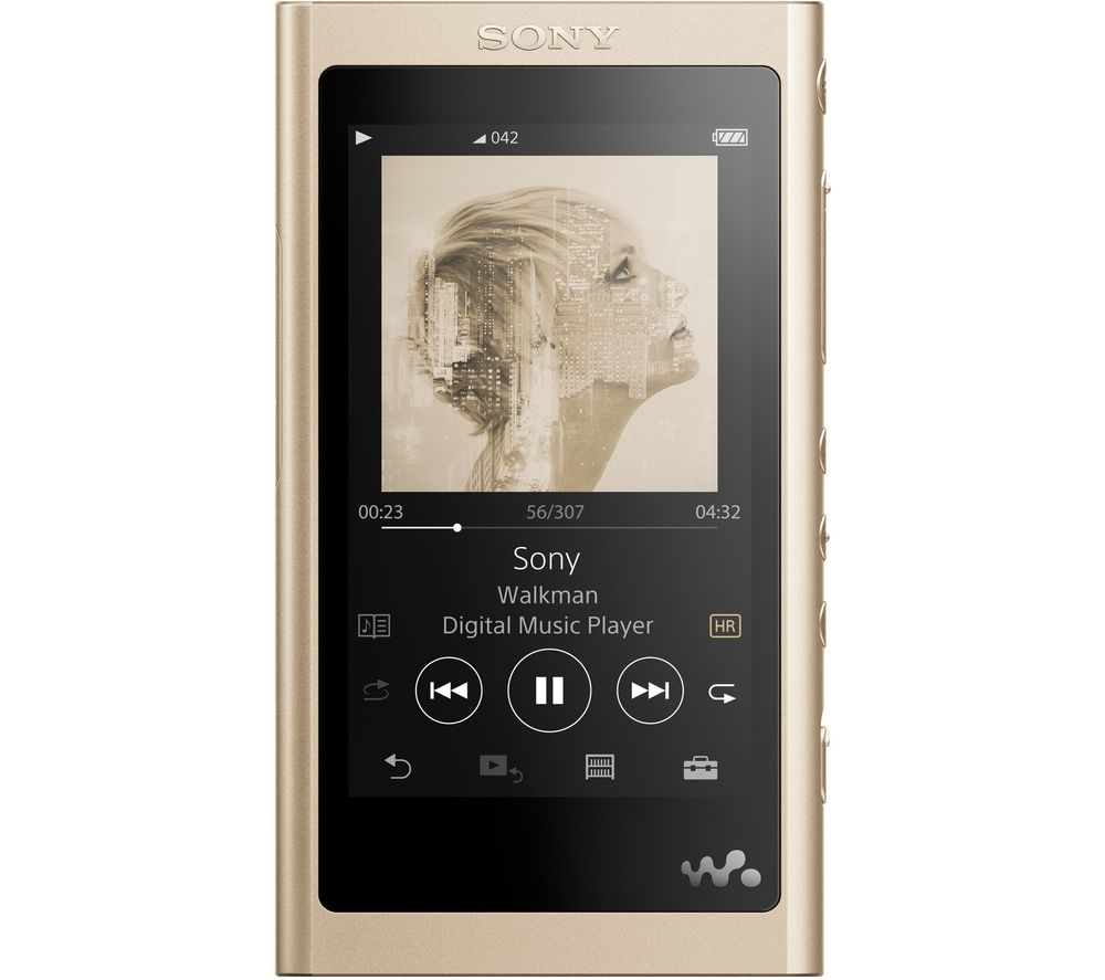 SONY Walkman NW-A55L Touchscreen MP3 Player with FM Radio - 16 GB, Gold, Gold