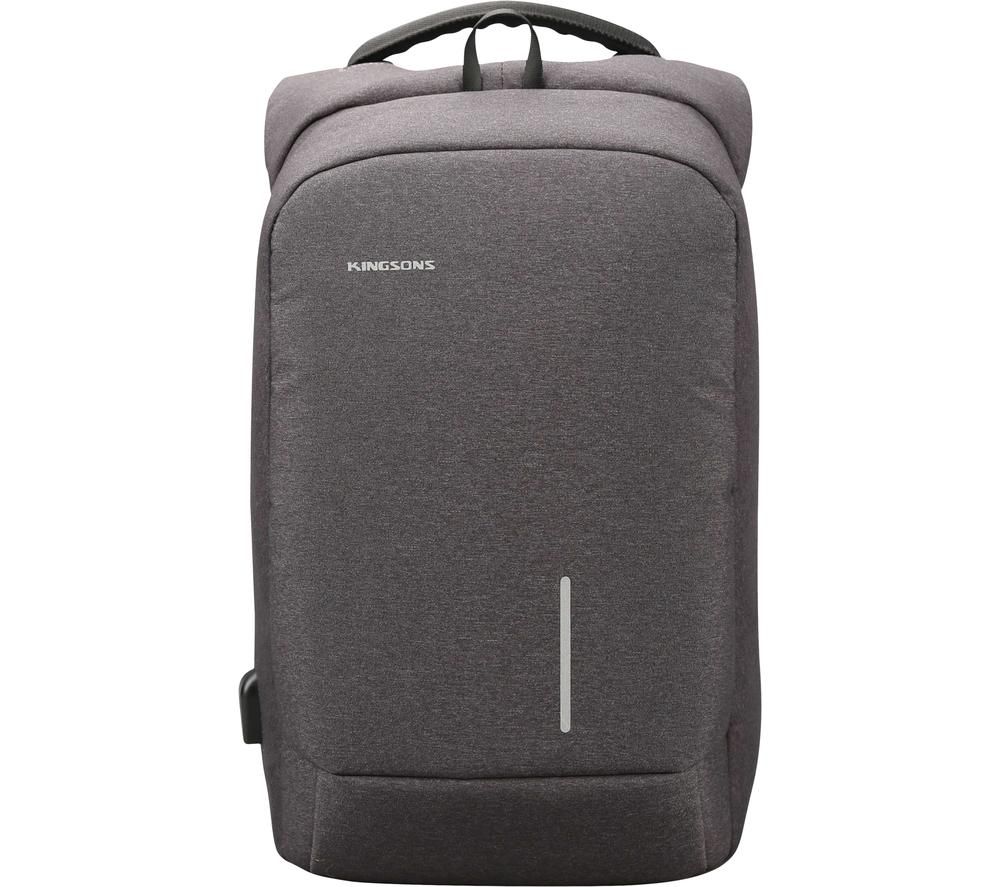 KINGSONS KS3149W-DG〃153 15.6" Laptop Backpack - Dark Grey, Silver/Grey
