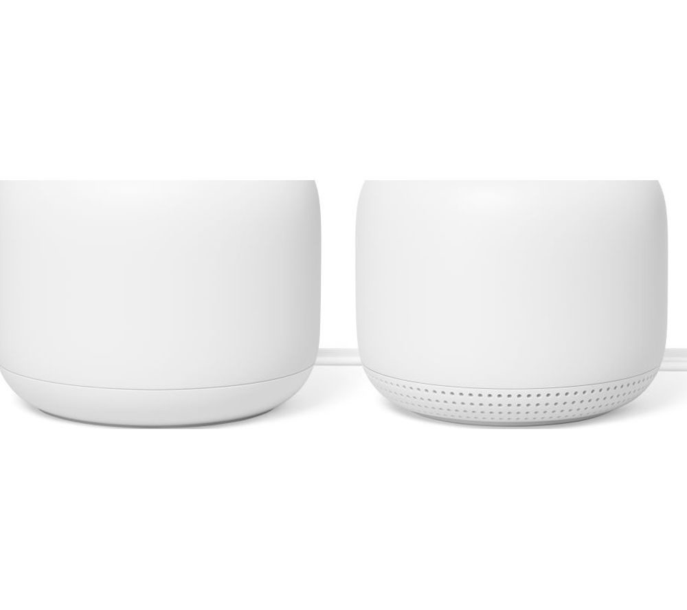 GOOGLE Nest WiFi Router & Nest WiFi Point - AC 2200, Dual-band, White