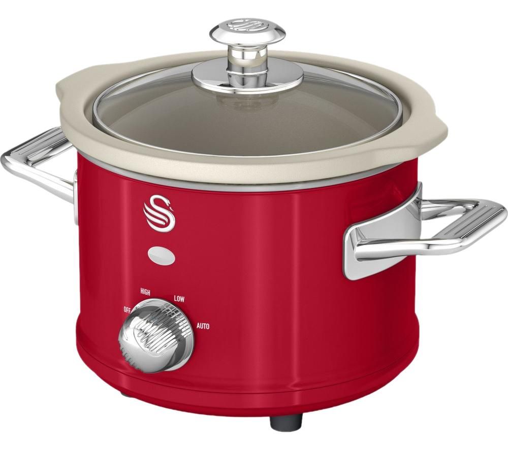 SWAN Retro SF17011 Slow Cooker - Red, Red