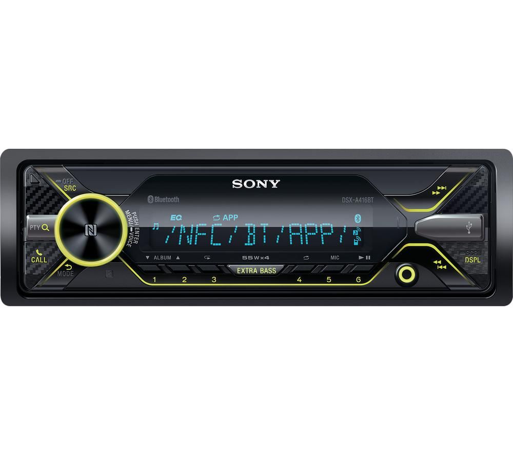 SONY DSX-A416BT Smart Bluetooth Car Radio - Black, Black