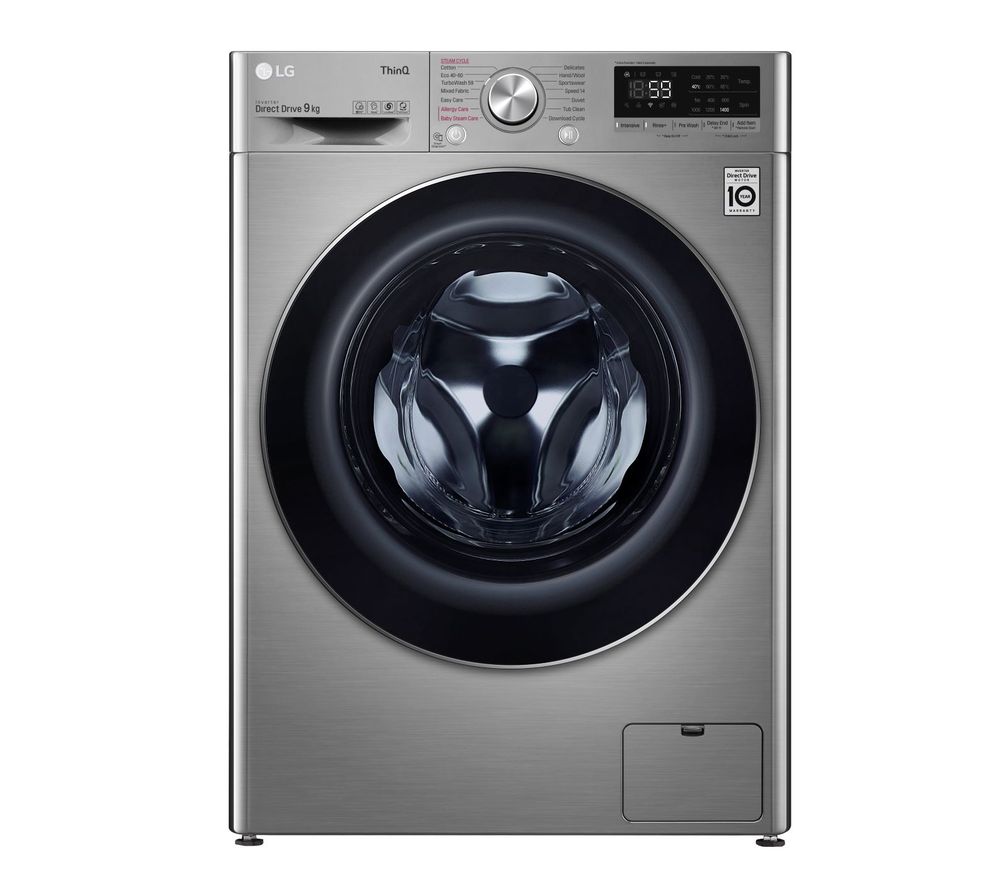 LG TurboWash with AI DD V7 F4V709STSE WiFi-enabled 9 kg 1400 Spin Washing Machine - Graphite, Graphite