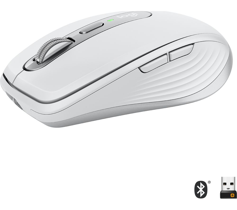 LOGITECH MX Anywhere 3 Wireless Darkfield Mouse - Pale Grey, Silver/Grey