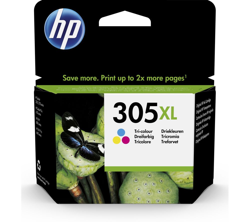HP 305 XL Original Tri-colour Ink Cartridge, Tri-colour