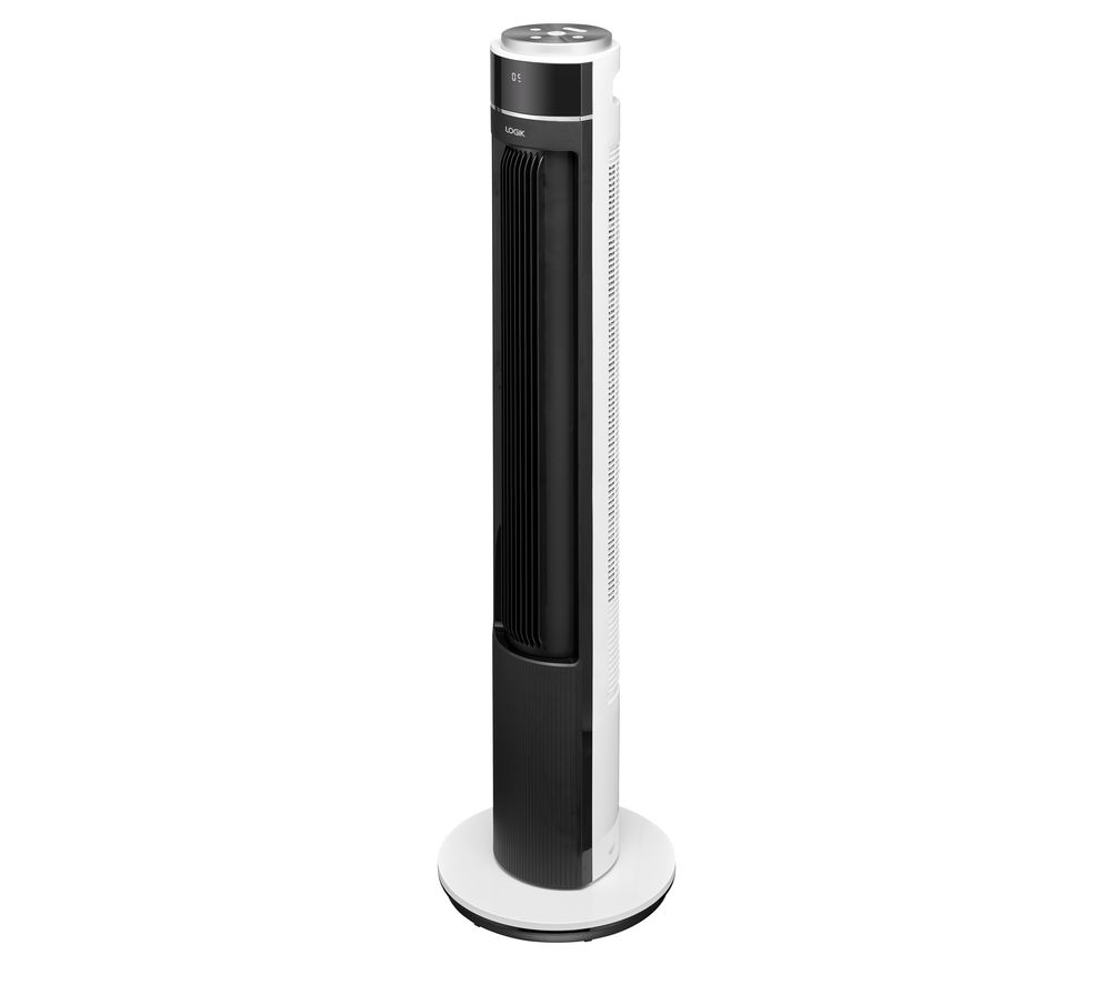 LOGIK LTFDCB21 Portable Tower Fan - Black & White, Black